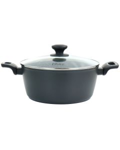 Oster Bastone 5.3 Quart Nonstick Aluminum Dutch Oven in Speckled Gray